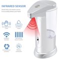 thumbnail image 3 of Dispensador de jabón, dispensador de jabón automático de alta capacidad sin contacto, equipado con sensor de movimiento infrarrojo, base impermeable, interruptores ajustables, adecuado para, 3 of 5