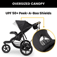 thumbnail image 5 of Jeep TurboGlyde Jogging Stroller by Delta Children, Black, 5 of 19