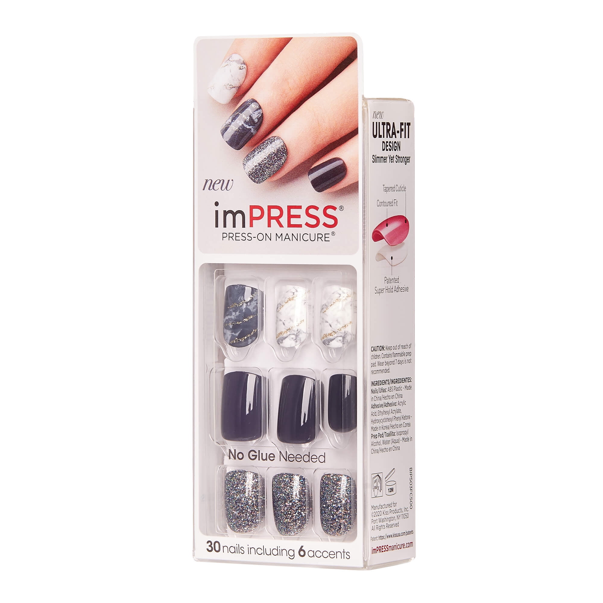 Impress Press On Manicure Kit See The Light Walmart Com Walmart Com