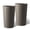 Brown, variant on 2 Pack Outdoor Planters with Liners,21.7 in Modern Tall Square Planter Box for Indoor/Outdoor,Black