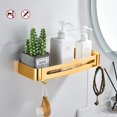thumbnail image 2 of Cesta de almacenamiento de ducha moderna para baño, el acabado anodizado proporciona una superficie elegante y resistente a la oxidación, el material de aluminio espacial garantiza durabilidad y, 2 of 5