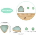 thumbnail image 5 of 2 Strands About 46 Pcs Natural Green Aventurine Beads Triangle and Round Shape Gemstone Beads Energy Healing Stone Beads with Light Gold Brass Edge for DIY Jewelry Craft Making diy, 5 of 6