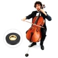 thumbnail image 5 of Celo Bass Rock Stop, tapón de extremo redondo de bajo, soporte de piso antideslizante para violonchelo negro y dorado, 5 of 5