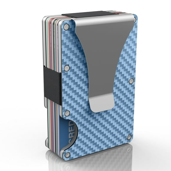 Yeacher AISEELY Minimalist Wallet for Men or Women Carbon Fiber - RFID Blocking Credit Card