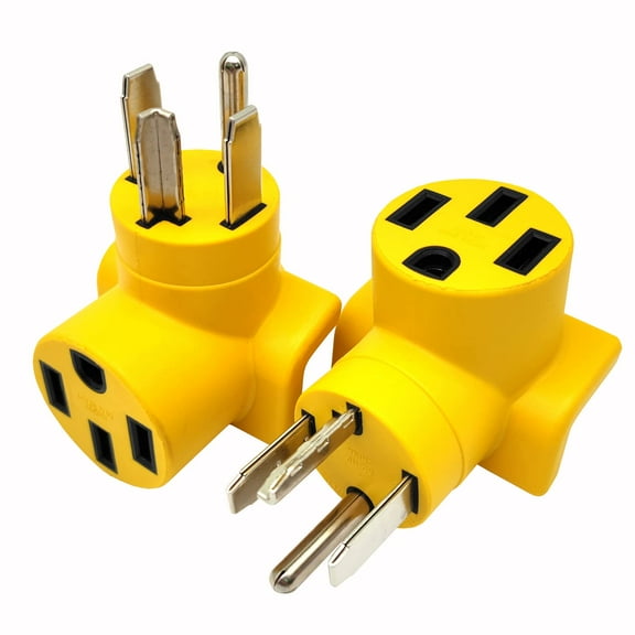 Parkworld 63180 EV Charging Adapter NEMA 14-30P to 14-50R One Piece Compact Adapter (ONLY for EV or Tesla use, NOT for RV)