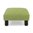 thumbnail image 3 of Jules Square Accent Ottoman Bright Chartreuse, 3 of 5