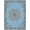 Blue Grey Ivory, Pattern 7, variant on ODIKA 8'x10' Washable Area Rug Large Inspired Flowing Asymmetrical Composition Muted Purple for Living Room, Under Sectional, Family , Durable, Non-Slip