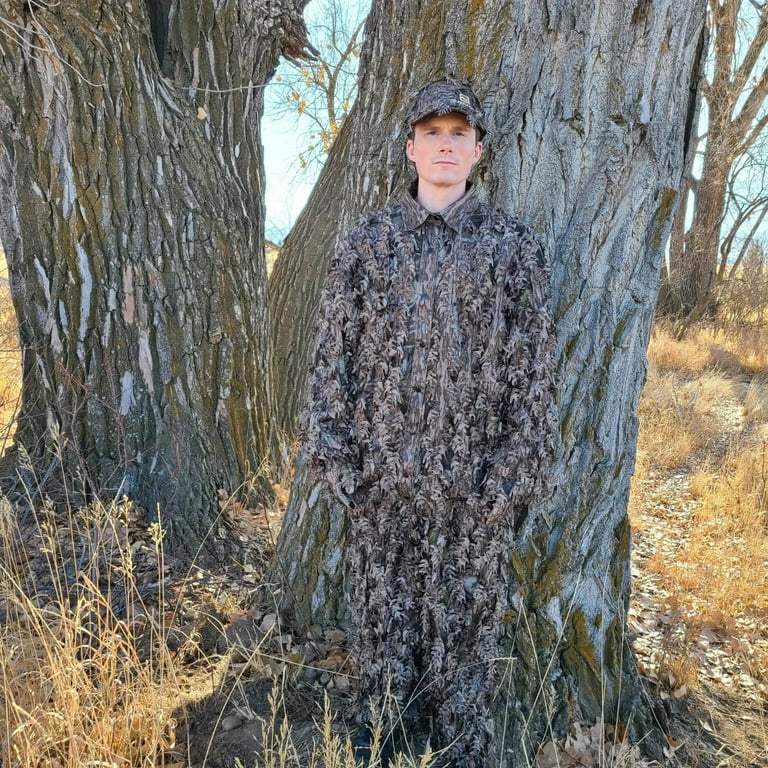 Scent Blocker Plus Jacket Mens Size Large 3D Leafy Lite Camo Ghillie Suit Top