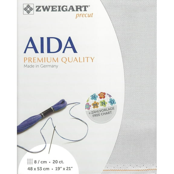 Precut Aida extra fine 20 count Grey 3326/786