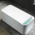 thumbnail image 2 of Bathtub Cover Foldable Bath Lid Insulation Dust Cover for Bathroom, Home, SPA, 2 of 21
