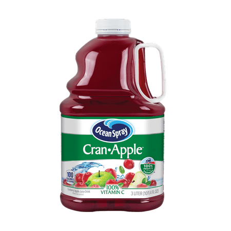 (2 Pack) Ocean Spray Juice, Cran-Apple, 101.4 Fl Oz, 1 (Best Apple Juice Brand)