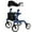 Blue/Black, variant on EuKer Foldable Lightweight Rolling Walkers with Brakes and Seat for Seniors Adults, Supports 330lbs, Blue/Black