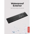 thumbnail image 4 of Lenovo – Wireless Compact Keyboard– 100 Cordless Keyboard for PC, Laptop with Windows – Cordless Connection – Silent Key Clicks, Black, 4 of 5