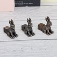 thumbnail image 4 of Dog Statue Rack Stepping Foot Pad Flower Pot Holder Resin Breathable Garden Tool Animal Design Family Potty Feet, 4 of 14