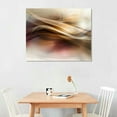 thumbnail image 2 of Nawypu Large Abstract Canvas Print Artwork Brown Beige Waves Canvas Wall Art Framed Modern Abstract Art Painting Decor for Living Room, Bedroom, Office, 2 of 6