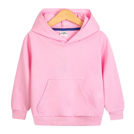 Cethrio Kids Girls Hoodies Long Sleeve Casual Pullover Fall Tops Girls Sweatshirts Pink Size 4-5 T