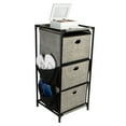 thumbnail image 5 of Simplify 3 Tier Storage Drawers with Side Pockets in Black, 5 of 6