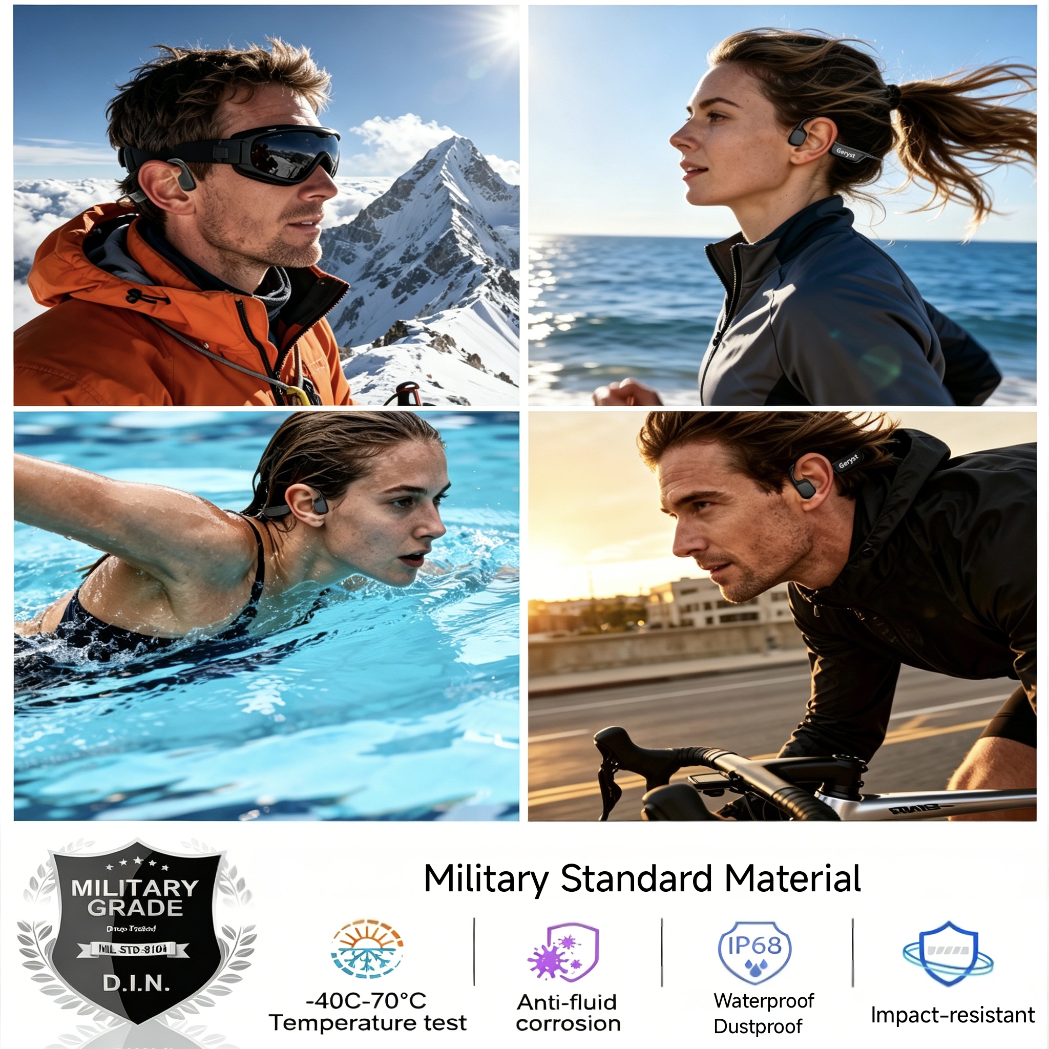 Geryst X7 Max Bone Conduction Swimming Headphones 8GB photo 8