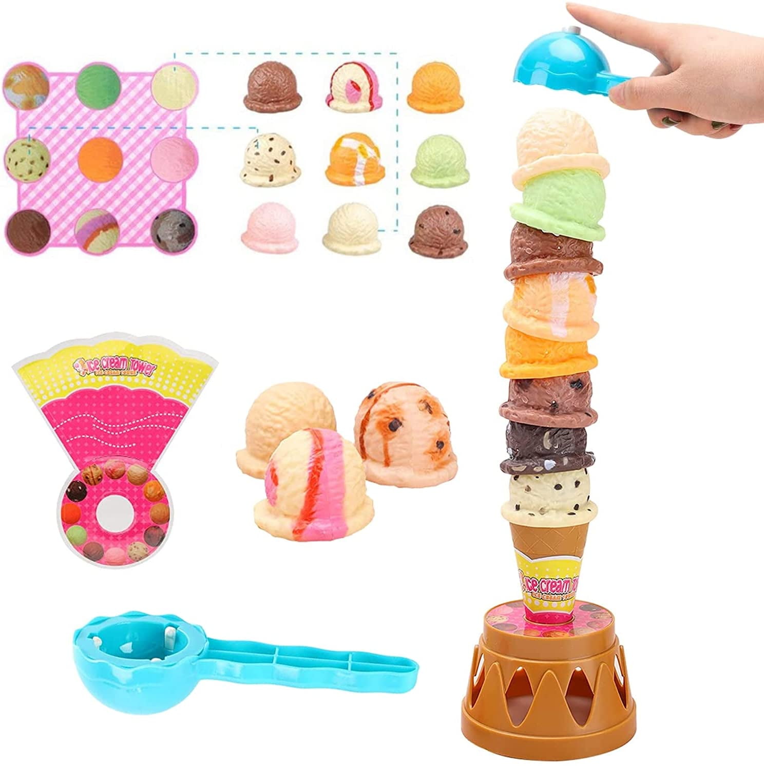 Ice Cream Cone Pretend Game Balancing Learning Play Food