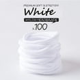 thumbnail image 3 of Lelaffet 100 PCS Baby Nylon Headbands Hair Bow Elastics for Baby Girls Newborn Infant Toddlers Kids Hairbands White, 3 of 6