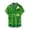 Green-E, variant on WREESH Men's Button Down Shirt Casual St. Patrick's Day Shirt Shamrocks Print Beach Shirt Turndown Short Sleeve Shirt Green