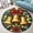 Bells, variant on Circle Area Rug, Lavender2 Washable Non-Slip Floor Carpet, Soft Rug for Living Room Bedroom Decor 24 Inch
