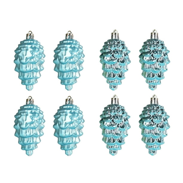 Decoraciones Del Árbol de Navidad 9cm Decoración Del Árbol de Navidad / 8 Piezas Colgante Del Árbol de Navidad Colgante en Forma de Plástico Bola de Navidad Ornamentos Del Árbol de Navidad