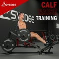 Syedee Compact Leg Sled Machine, 900lbs Capacity, Weightlifting Equipment, Hack Squat & Calf
