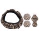 thumbnail image 1 of Juego de 4 Uds de llaveros y posavasos Con cubierta Universal para volante Ticfox Accesorios para coche, 1 of 14