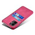 thumbnail image 3 of For Oppo Reno13 F 5G Case Dual Card Slots PU Leather + Hard PC Phone Cover - Rose Gold, 3 of 5