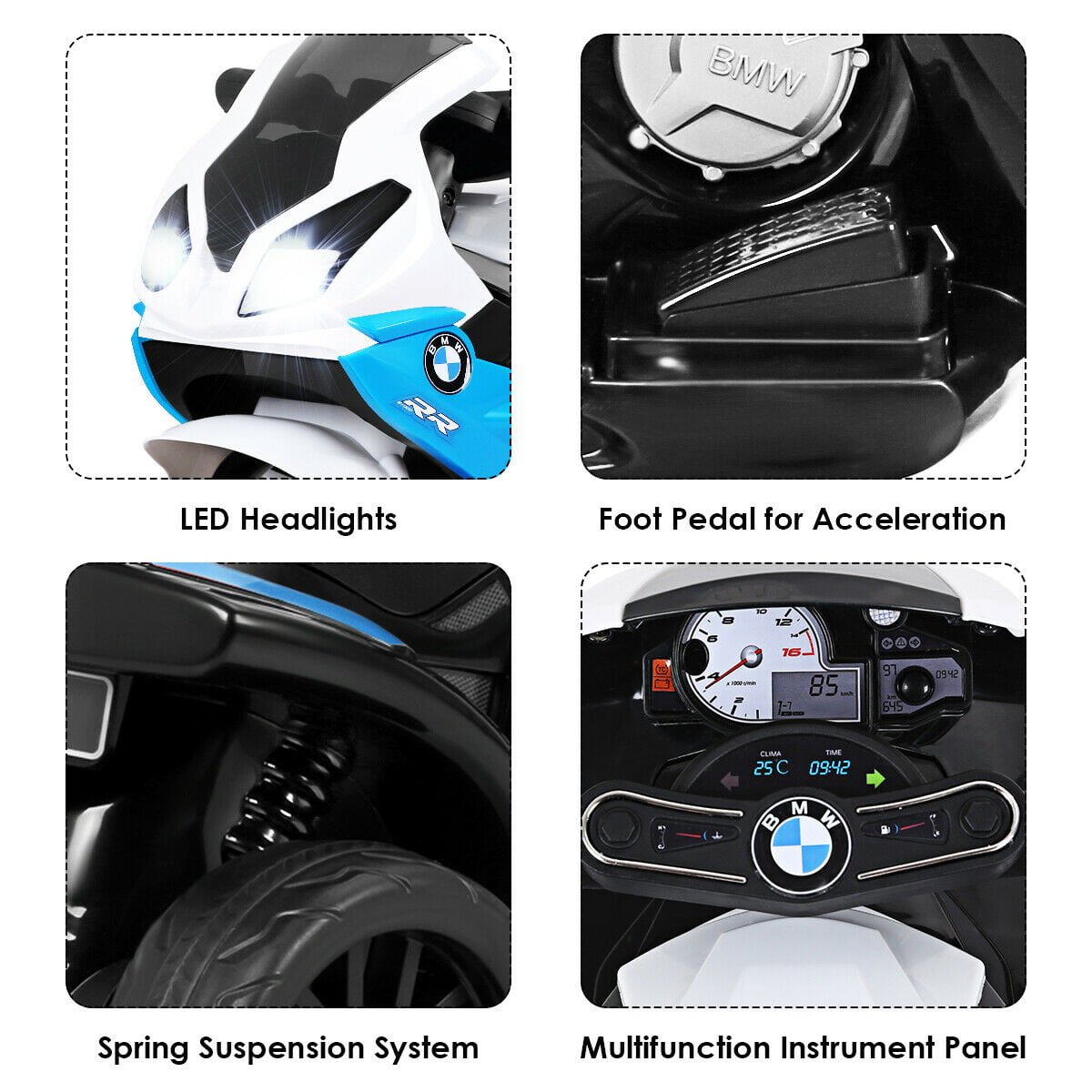 gymax kids ride on motorcycle bmw licensed 6v electric 3 wheels bicycle w music light walmart com walmart com gymax kids ride on motorcycle bmw licensed 6v electric 3 wheels bicycle w music light