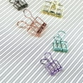 thumbnail image 2 of Yingyy 20 Pieces Metal Paper Clip Electroplated Solid Color Replacement Home School Examination Papers Clips Accessories Red Bronze 51mm, 2 of 9