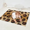 thumbnail image 2 of Gold and Brown Of Leopard Print Blanket,Comfortable Soft Flannel Throw Blanket,All Season,Warm Lightweight Blankets for Sofa Bed Couch Living Room Chair,30"x40", 2 of 4