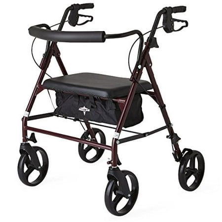 Guardian Bariatric Rolling Walker with wheels  steel