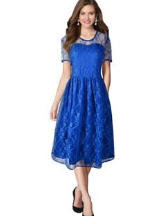 walmart blue dress