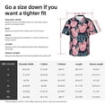 thumbnail image 4 of Picia Rose Flowers Gentle Cotton Regular Fit Short Sleeve Casual Hawaiian Shirt for Men-XX-Large, 4 of 9