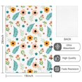 thumbnail image 2 of 2 Pcs Pioneer Flower Floral Print Pattern Kitchen Towels, Funny Microfiber Dish Towel Set, 18" X 26" Tea Towels, 2 of 6