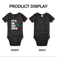 thumbnail image 3 of It's In My DNA Maldivian Flag Country Pride Cute Baby Bodysuit Baby Clothes (Black, 18-24 Months), 3 of 5