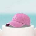 thumbnail image 1 of Alphabet Embroidery Solid Color Duck Hat Trend Personality Outdoor Print Breathable Mesh Hat, 1 of 5