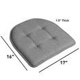thumbnail image 4 of Premium Thick Comfortable Cushion U-Shaped Memory Foam Chair Pads Tufted Nonslip Rubber Back Seat 17 x 16 Inch, 4 of 4