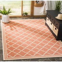 Safavieh Linden Danny Geometric Indoor/Outdoor Area Rug, Rust/Creme, 4' x 6'