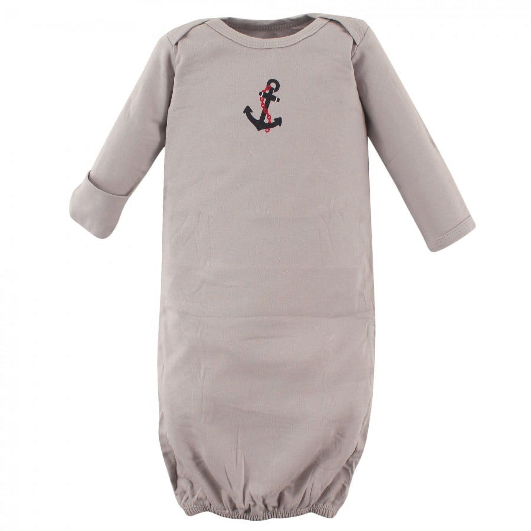Luvable Friends Infant Boy Cotton Gowns, Boy Nautical, Preemie/Newborn