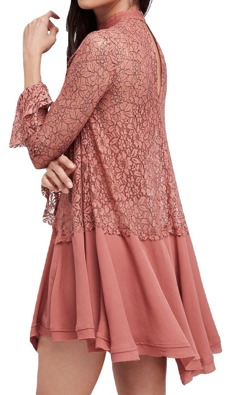 chinese dress ladies Free People Oversized Boho Crochet Lace Tunic Dress GB975119105 Size S –  parisdiva.com main image 1