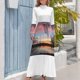 thumbnail image 4 of Vestido largo tornado rosa Moda mujer Vestido de verano para mujer, 4 of 5