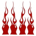 thumbnail image 1 of MOVTOTOP FRCOLOR 1 Sheet Red Hot Flame Decals for Motorcycle Helmets Bikes Skateboards Cars Computers Waterproof Reflective Fire Stickers Red, 1 of 7