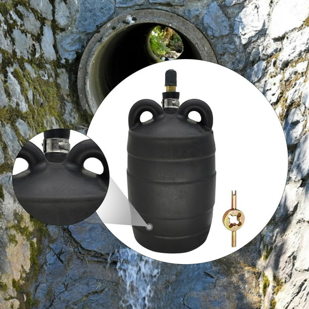 Tapón de tubería inflable, inspección de tuberías de aguas residuales, reparación de tuberías municipales, bola de prueba de plomería portátil, tapón DN75