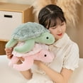 thumbnail image 6 of Jacenvly New Kids Toys Soft Sea Turtle Stuffed Animals Cute Turtle Pillow Tortoise Toys Doll Girlfriend Birthday for Boys and Girls Toys for Ages 5-7, 6 of 8
