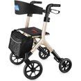 thumbnail image 1 of WalkMate Rollator Walker for Seniors Taller 5.3~7ft with Height-Adjustable Seat, 10 Inch Wheels Wire-Hidden Walkers Compact Folding Design Lightweight Mobility Walking Aid Widen Backrest, Gold, 1 of 9