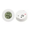 New Arrival Round Embedded Electronic Mini Thermometer Hygrometer Portable Pet Reptile Electronic Thermometer With LCD Display