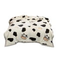 thumbnail image 2 of Uuiauoio Raschel Blanket for Winter, Double Layer Warm Flannel Bed Cover for Sofa and Bed, Anti Static Cloud Pattern Geometric Design, Soft Thick Throw Blanket, 2 of 6